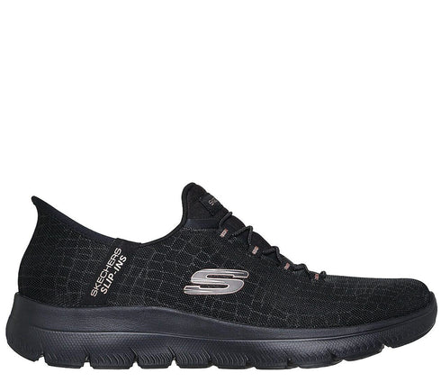 Pantofi sport, barbati, SKECHERS CLASSY NIGHT SLIP-INS 150128-BKGD negru, textil