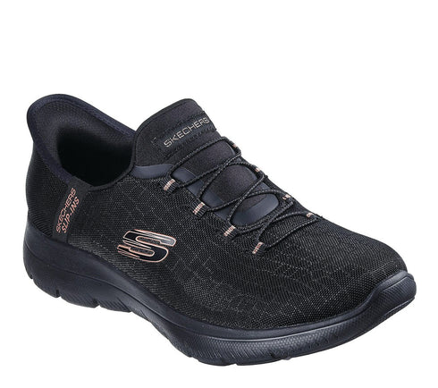 Pantofi sport, barbati, SKECHERS CLASSY NIGHT SLIP-INS 150128-BKGD negru, textil