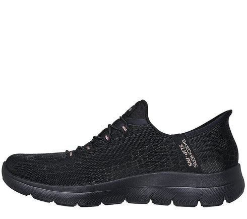 Pantofi sport, barbati, SKECHERS CLASSY NIGHT SLIP-INS 150128-BKGD negru, textil