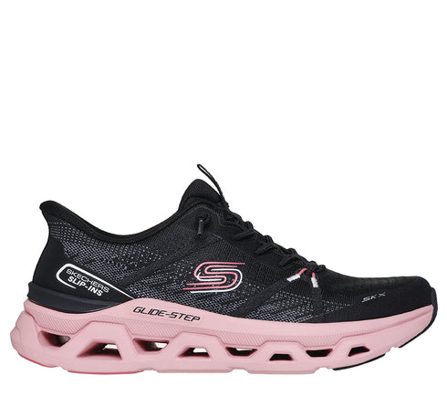 Pantofi sport, dama, SKECHERS SLIP-INS FAST LANE 150513-BKMV negru, textil