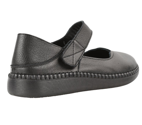 Pantofi casual, dama, ADA SHOES, 9683 negru, piele naturala