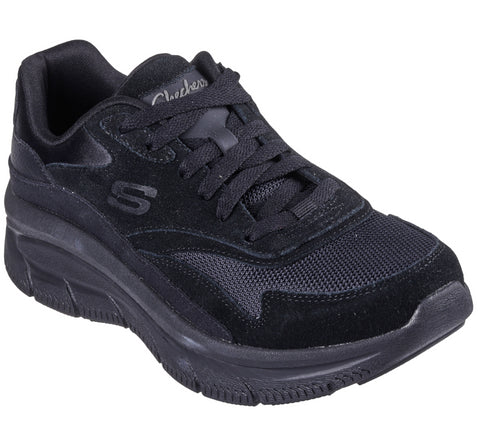 Pantofi sport, dama, SKECHERS MODERN D'LUX-FREE MIND 158590-BBK negru, textil
