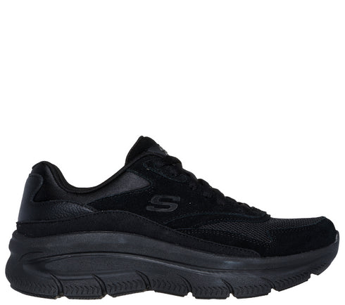 Pantofi sport, dama, SKECHERS MODERN D'LUX-FREE MIND 158590-BBK negru, textil