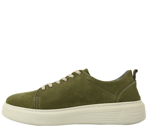 Pantofi sport, barbati, GORETTI, B68-1050 verde, piele intoarsa