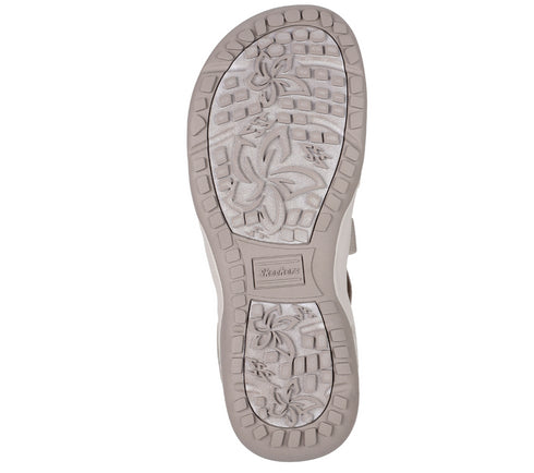 Sandale sport, dama, SKECHERS REGGAE SLIP-STRETCH FLEX 163460-TPE bej, textil