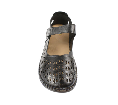 Pantofi casual, dama, ADA SHOES, S9686 negru, piele naturala
