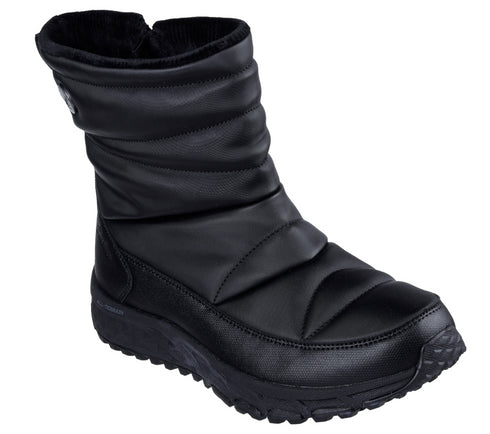Ghete sport, dama, SKECHERS WATER REPELLENT ESCAPE PLAN-FROSTY TRAIL 167884-BBK negru, sintetic