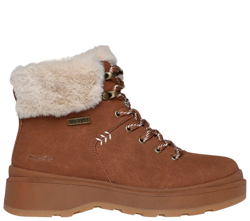 Ghete sport, dama, SKECHERS PARK CITY 168087-CSNT maro, piele ecologica