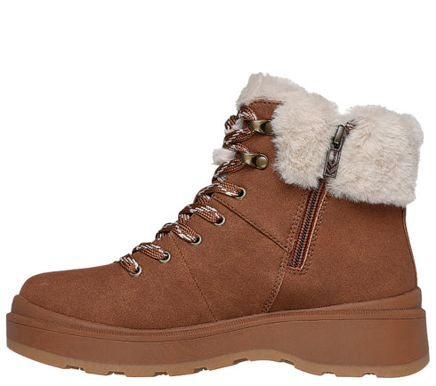 Ghete sport, dama, SKECHERS PARK CITY 168087-CSNT maro, piele ecologica