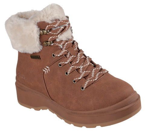 Ghete sport, dama, SKECHERS PARK CITY 168087-CSNT maro, piele ecologica