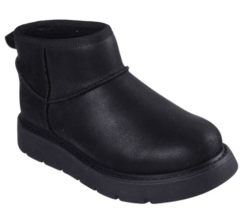 Ghete sport, dama, SKECHERS KEEPSAKES LITE-SNOW BIRD 169018-BBK negru, piele ecologica