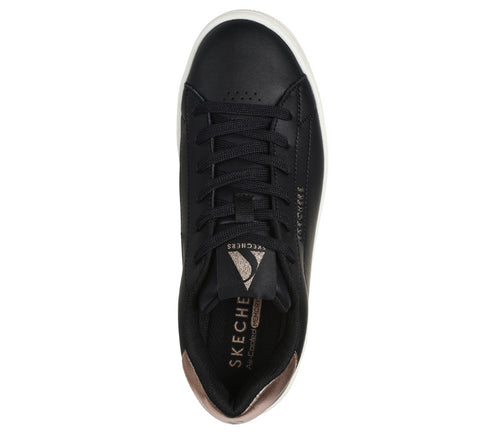 Pantofi sport, dama, SKECHERS UNO COURT-COURTED 177700-BLK negru, piele ecologica