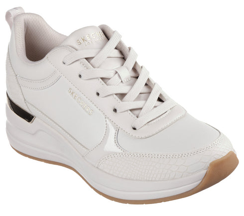 Pantofi sport, dama, SKECHERS BILLION-FINE SHINE 177345-OFWT bej, piele ecologica