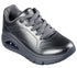 Pantofi sport, dama, SKECHERS UNO ICON - LUSTROUS AIR 177768-PEW argintiu, piele ecologica
