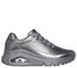 Pantofi sport, dama, SKECHERS UNO ICON - LUSTROUS AIR 177768-PEW argintiu, piele ecologica