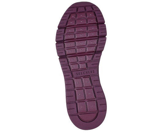 Pantofi sport, dama, SKECHERS UNO ICON - LUSTROUS AIR 177768-WINE bordo, piele ecologica