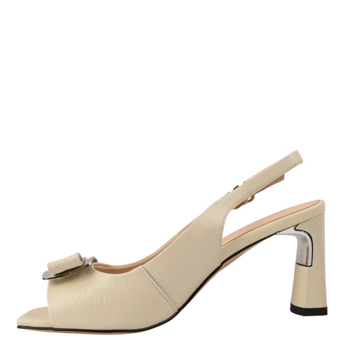 Pantofi eleganti, dama, EPICA, A375-M674 crem, piele naturala, toc