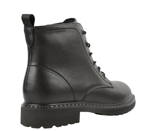 Ghete casual, dama, STEPHANO, 1918Q03 negru, piele naturala