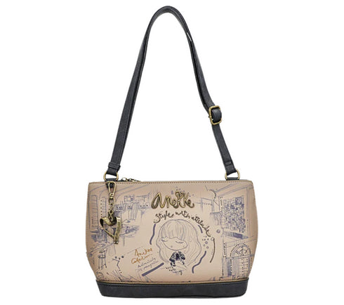 Poseta casual, dama, ANEKKE 41843-525, maro, piele ecologica