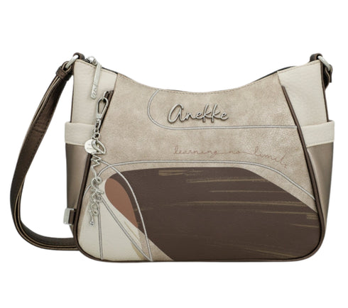 Poseta casual, dama, ANEKKE 42633-002, auriu, piele ecologica