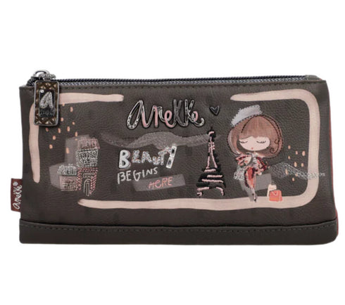 Portofel casual, dama, ANEKKE 41809-906, maro, piele ecologica