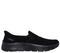 Pantofi sport, dama, SKECHERS GO WALK FLEX-RUE SLIP-INS 125508-BBK negru, piele intoarsa