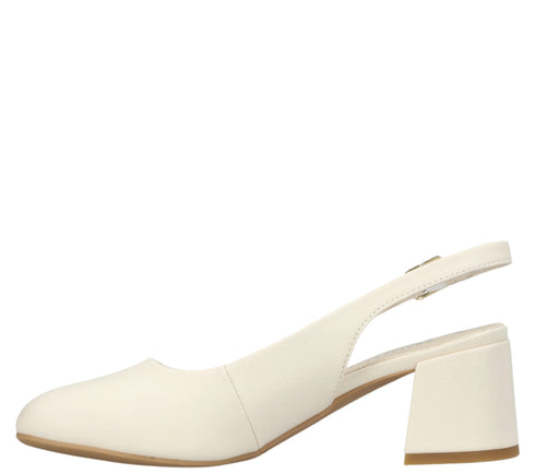 Pantofi casual, dama, RIEKER ANTISTRESS, 44751-61 crem, piele ecologica