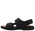 Sandale casual, barbati, RIEKER, ANTISTRESS, 25558-01 negru, piele naturala