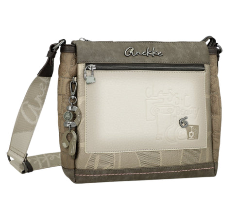 Poseta casual, dama, ANEKKE 42713-039, bej, piele ecologica