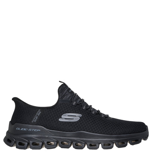 Pantofi sport, barbati, SKECHERS SLIP-INS GLIDE STEP NOXUS 233010-BBK negru, textil