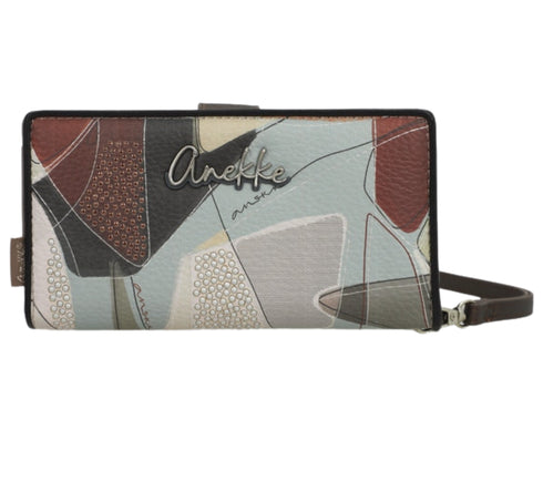 Portofel casual, dama, ANEKKE 42819-901, maro, piele ecologica