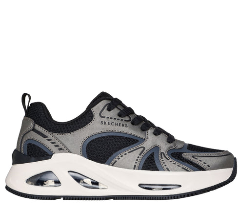 Pantofi sport, dama, SKECHERS UNO EGO ILLLUSTRIS AIR 177474-GUBK negru, piele ecologica si textil