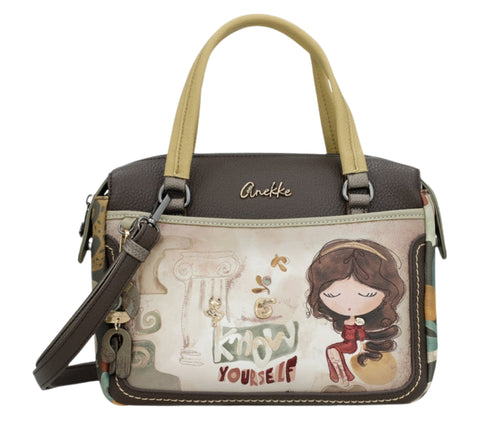 Poseta casual, dama, ANEKKE 42701-187, bej, piele ecologica