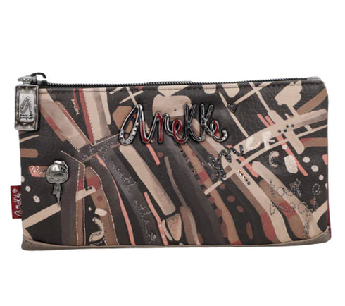 Portofel casual, dama, ANEKKE 41819-906, maro, piele ecologica