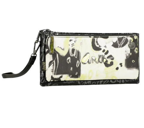 Portofel casual, dama, ANEKKE 40879-023, negru, piele ecologica