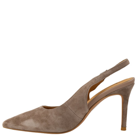 Pantofi eleganti, dama, ANNA VIOTTI, D105-B149D bej, piele naturala, toc