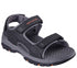 Sandale sport, barbati, SKECHERS RELAXED FIT TRESMEN GARO 204105-BLK negru, piele ecologica