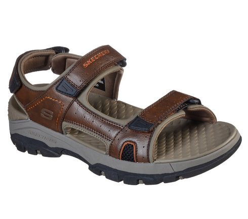 Sandale sport, barbati, SKECHERS RELAXED FIT: TRESMEN HIRANO 204106-BRN maro, piele ecologica