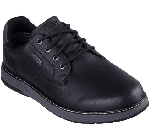 Pantofi sport, barbati, SKECHERS GARLAM- PRYOR 205234-BLK negru, piele ecologica