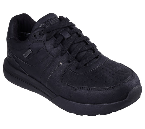 Pantofi sport, barbati, SKECHERS NETSON-GANDER 205236-BBK negru, piele ecologica