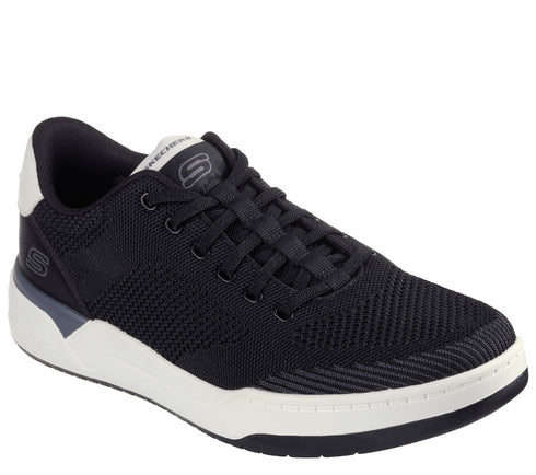 Pantofi sport, barbati, SKECHERS RELAXED FIT CORLISS DORSET 210793-BLK negru, textil