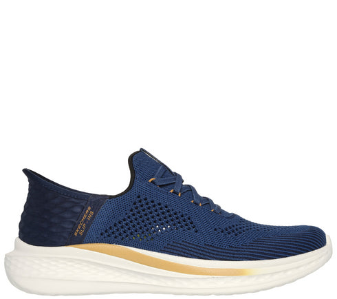 Pantofi sport, barbati, SKECHERS SLIP-INS RF SLADE QUINTO 210810-BLU bleumarin, textil