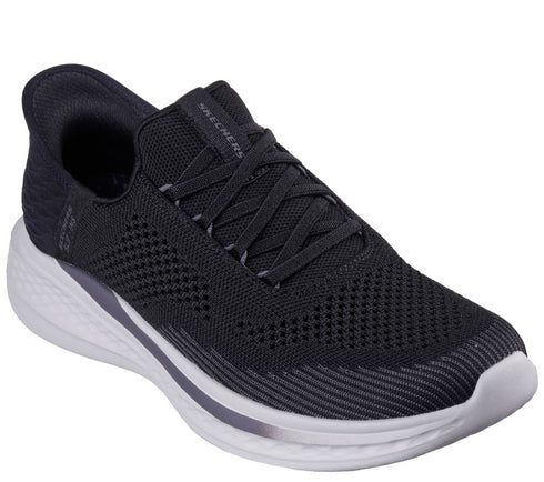 Pantofi sport, barbati, SKECHERS SLIP-INS RF SLADE QUINTO 210810-BLK negru, textil