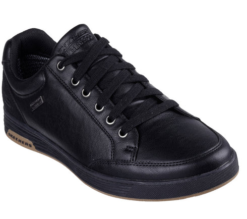 Pantofi sport, barbati, SKECHERS CAVELL-SPARKMAN 210944-BLK negru, piele ecologica