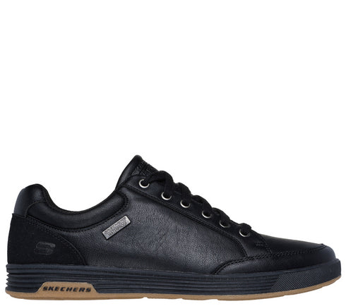 Pantofi sport, barbati, SKECHERS CAVELL-SPARKMAN 210944-BLK negru, piele ecologica