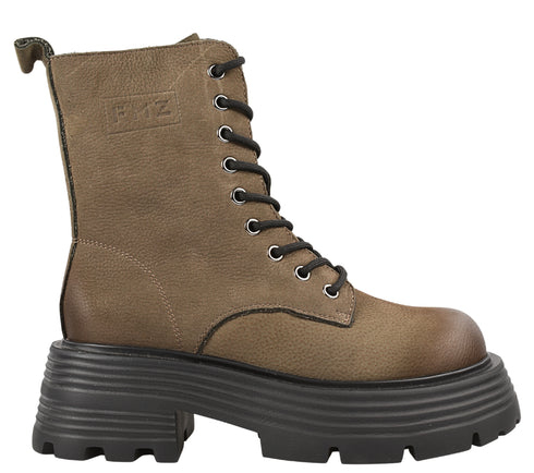 Bocanci casual, dama, FORMAZIONE, 2301 bej , piele nabuc, toc