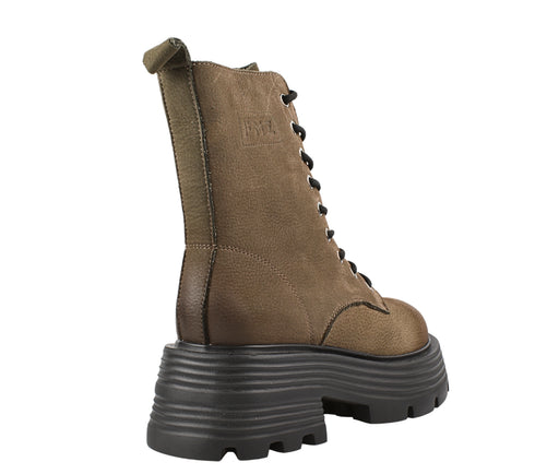 Bocanci casual, dama, FORMAZIONE, 2301 bej , piele nabuc, toc