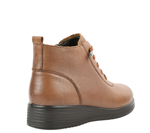 Ghete casual, dama, FORMAZIONE, 231126 maro, piele naturala