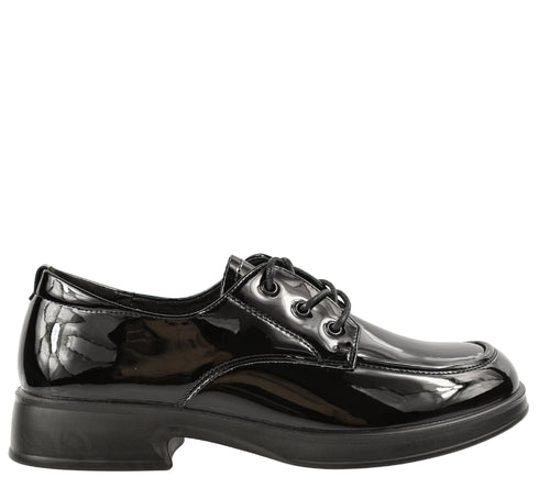 Pantofi casual, dama, ADA SHOES, 231130 negru, piele lacuita