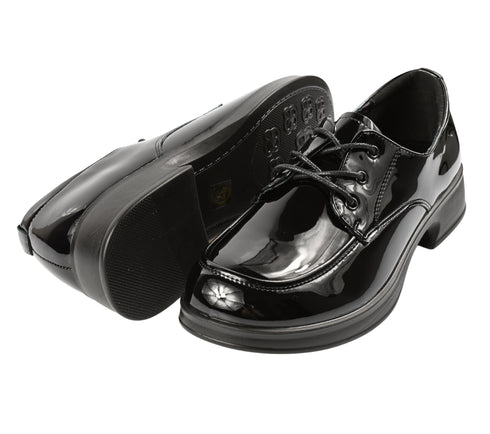 Pantofi casual, dama, ADA SHOES, 231130 negru, piele lacuita